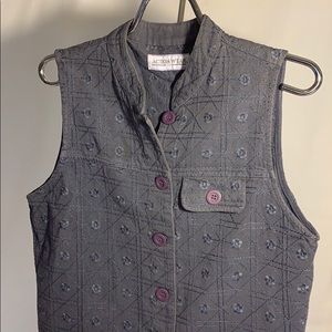 Women's Vest  Denim color  Size Med
